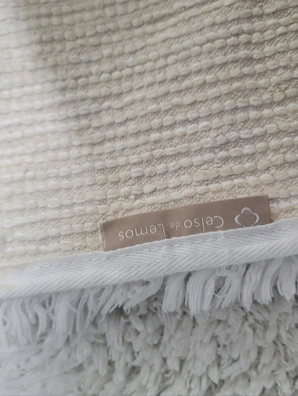 Celso de Lemos Shag Rug in White